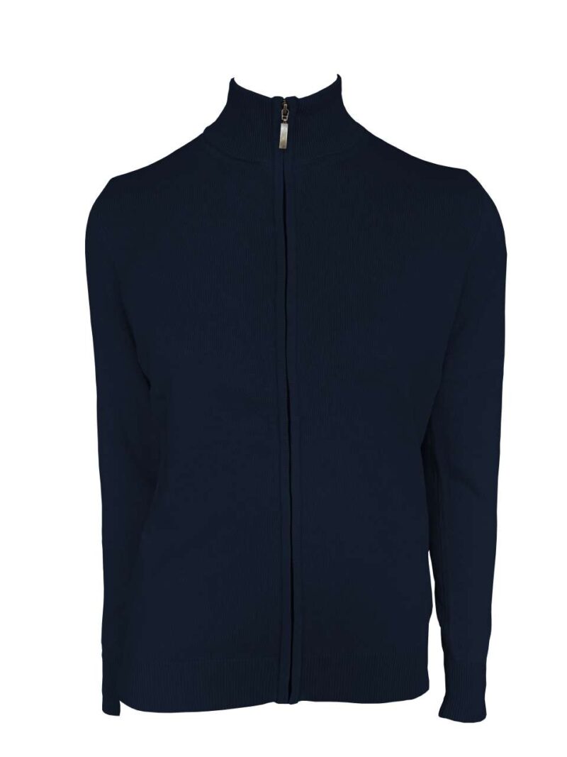 Legend Classics SOL WOMEN GAUGE CARDIGAN FINE FULL ZIP - Μπλε μαρίν