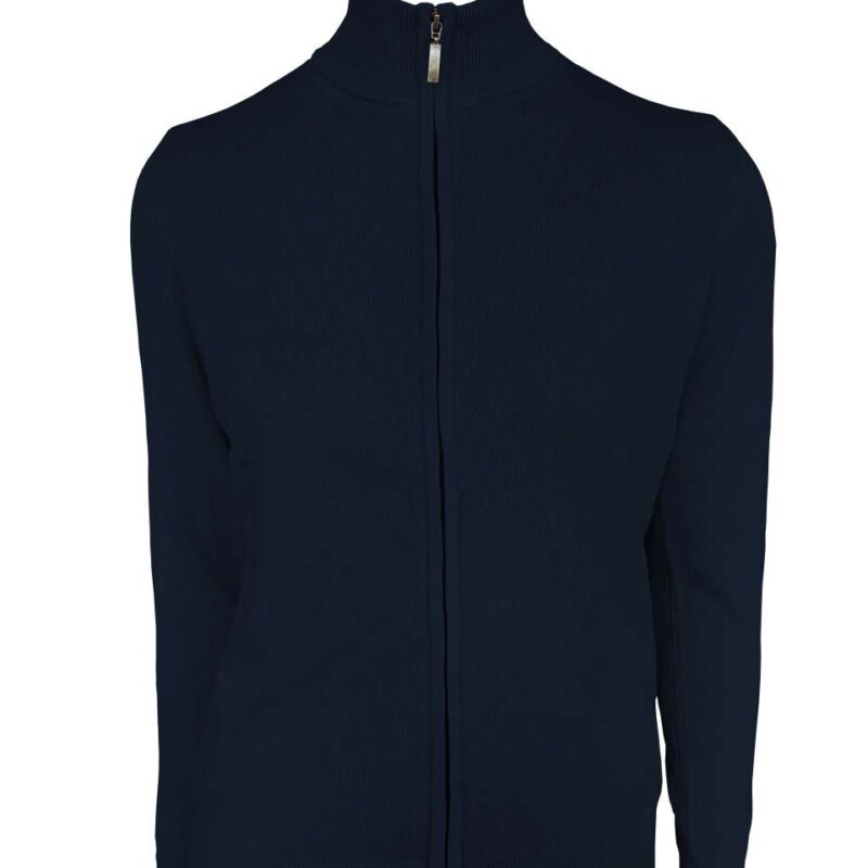 le971-navy-a1 Legend Classics SOL WOMEN GAUGE CARDIGAN FINE FULL ZIP - Μπλε μαρίν