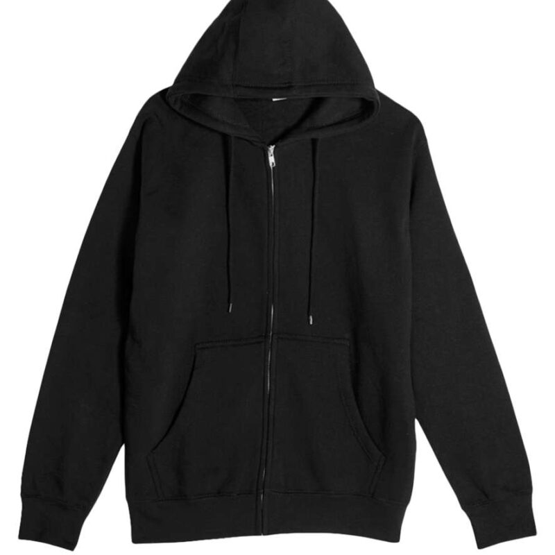 ls14003-black-a1 Lane Seven PREMIUM HOODIE με FULL ZIP - Μαύρο