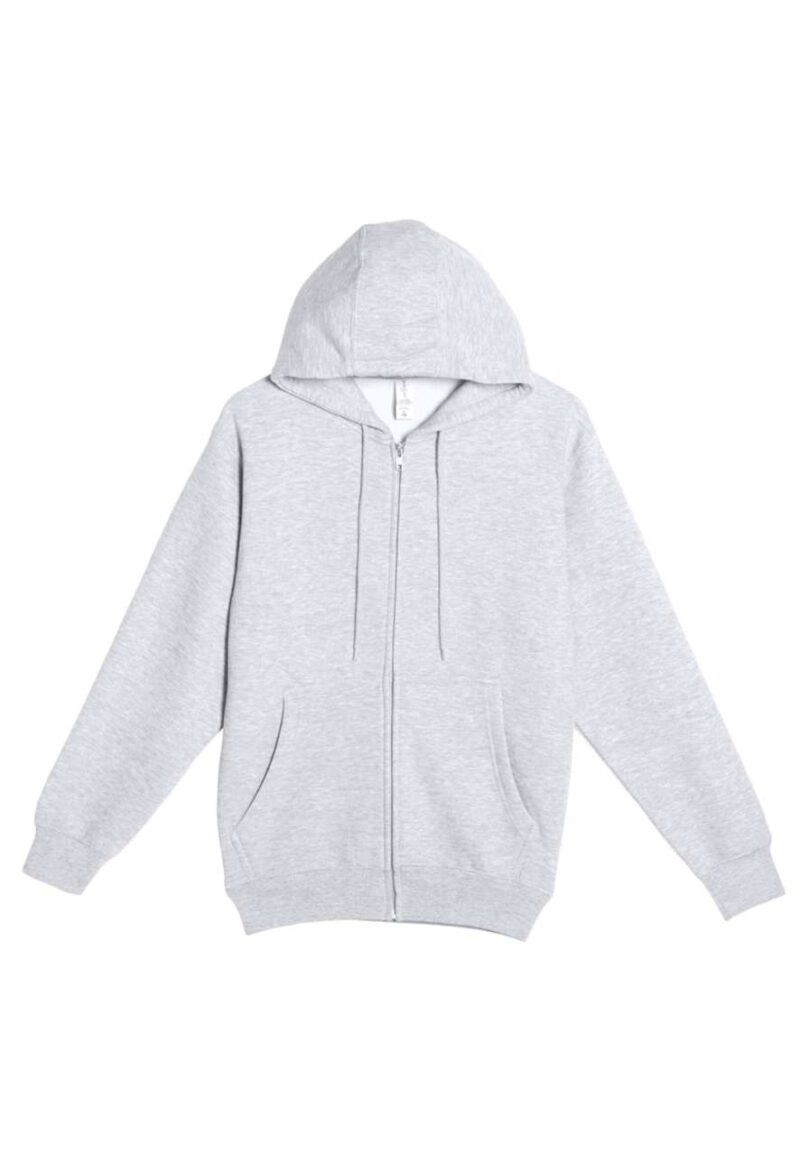 ls14003-heather_grey-a1 Lane Seven PREMIUM HOODIE με FULL ZIP - 70% Cotton/30% Recycled polyester