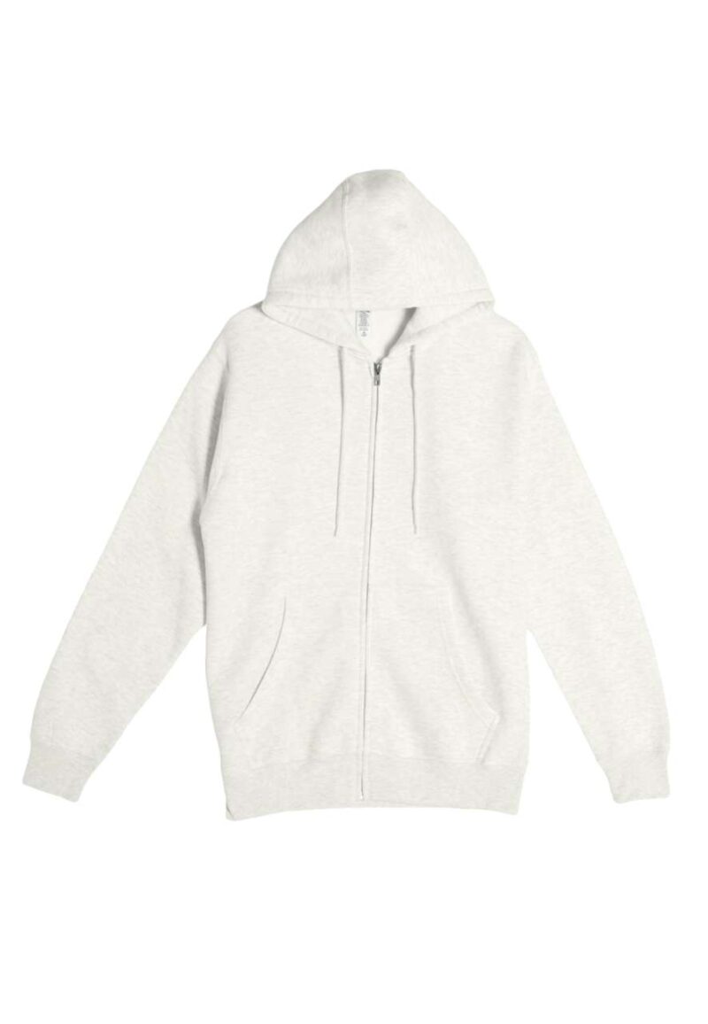 ls14003-oatmeal_heather-a1 Lane Seven PREMIUM HOODIE με FULL ZIP - 60% Cotton/40% Recycled Polyester