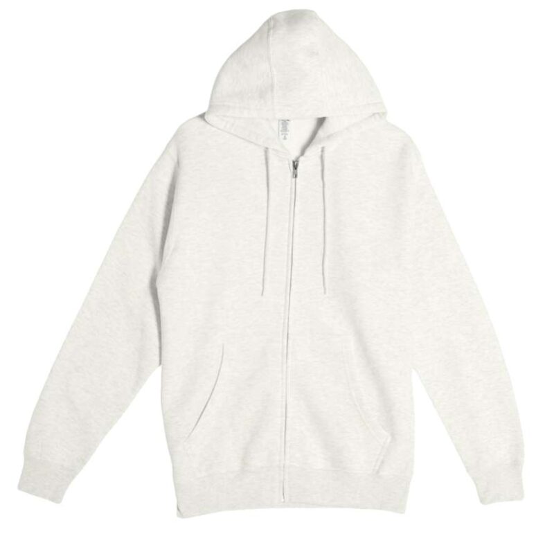 ls14003-oatmeal_heather-a1 Lane Seven PREMIUM HOODIE με FULL ZIP - 60% Cotton/40% Recycled Polyester