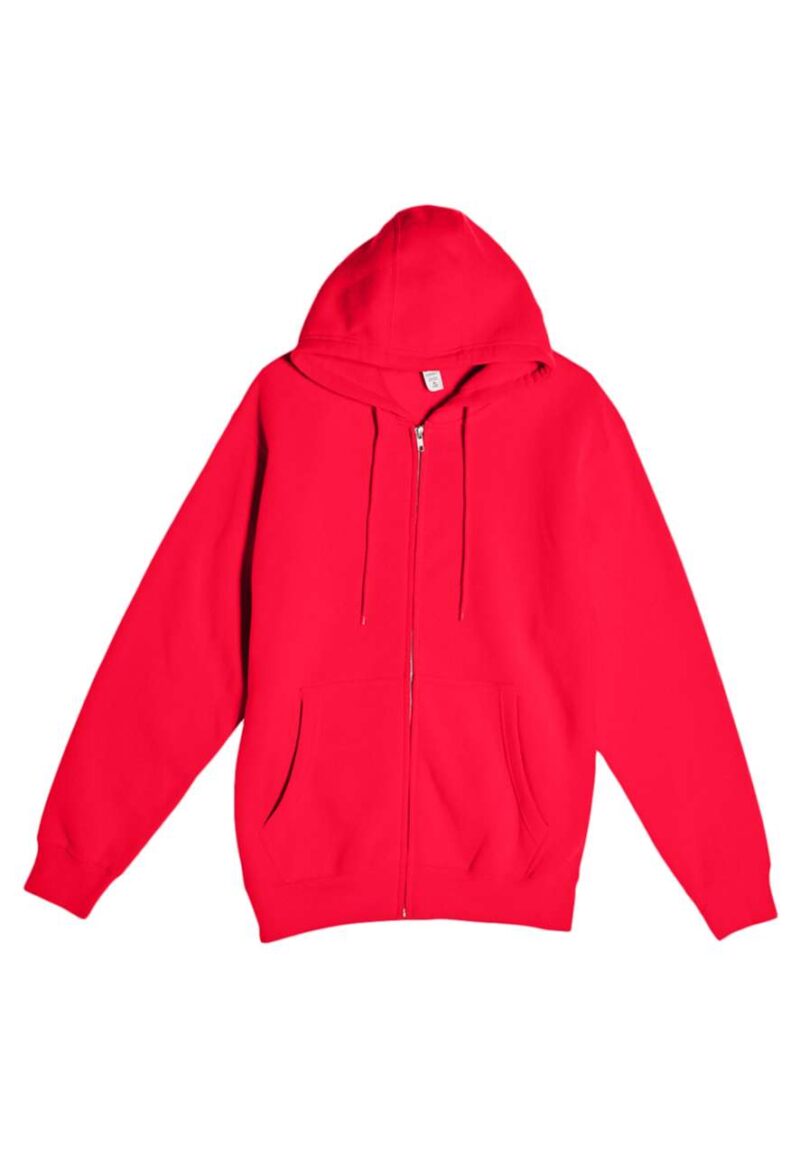 ls14003-red-a1 Lane Seven PREMIUM HOODIE με FULL ZIP - Κόκκινο