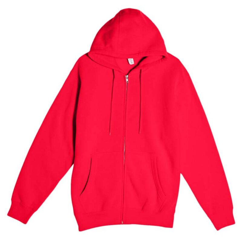 ls14003-red-a1 Lane Seven PREMIUM HOODIE με FULL ZIP - Κόκκινο
