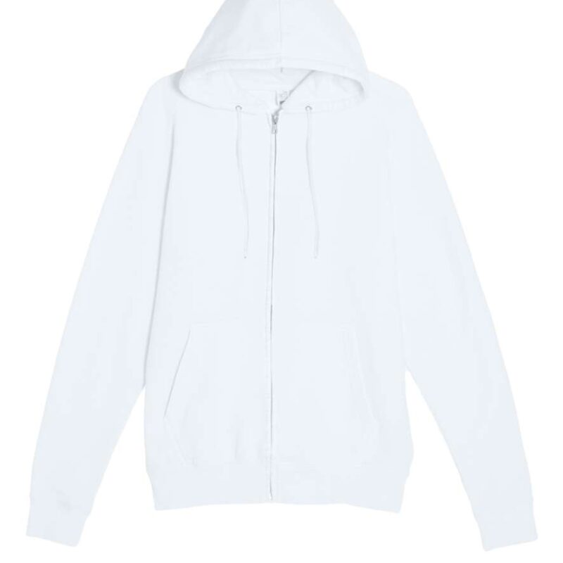 ls14003-white-a1 Lane Seven PREMIUM HOODIE με FULL ZIP - Λευκό