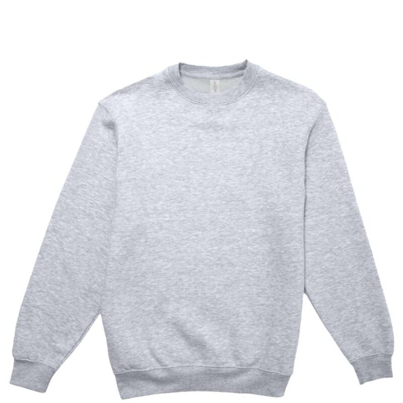 ls14004-heather_grey-a1 Lane Seven PREMIUM CREWNECK SWEATSHIRT - 70% Cotton/30% Recycled polyester