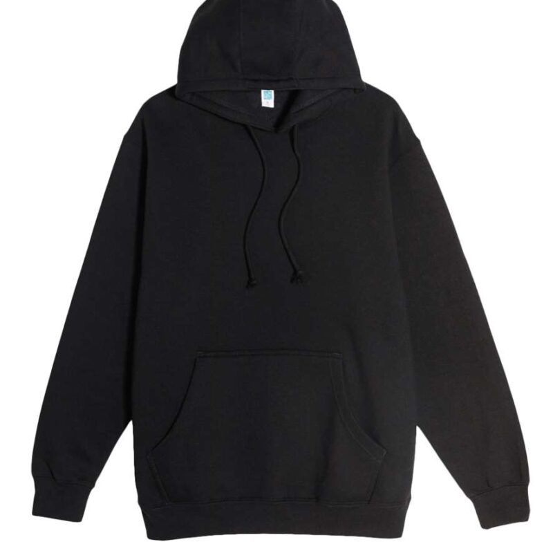 ls19001-black-a1 Lane Seven HEAVYWEIGHT PULLOVER HOODIE - Μαύρο