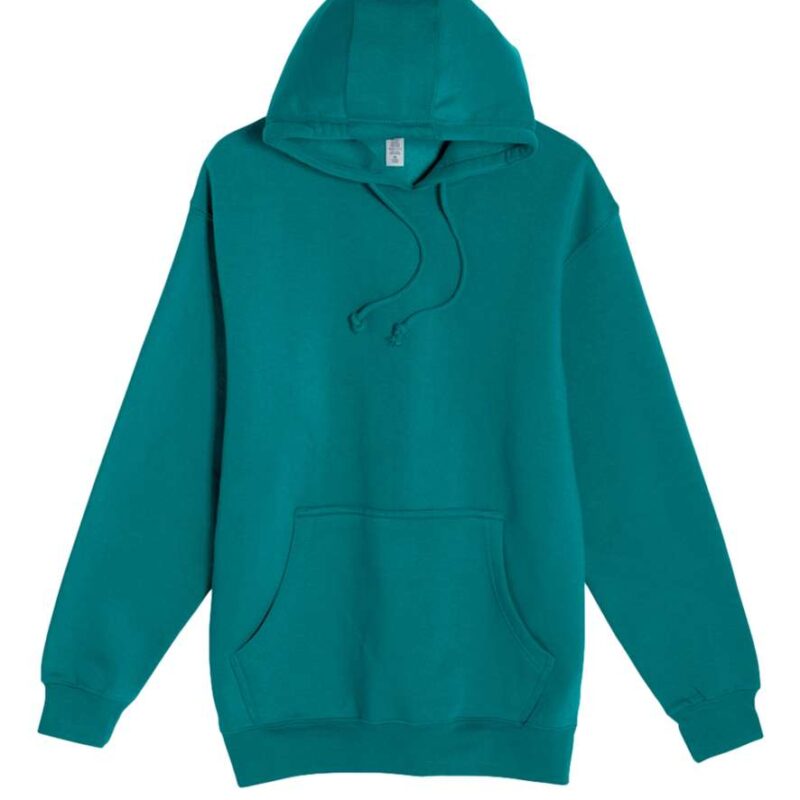 ls19001-teal-a1 Lane Seven HEAVYWEIGHT PULLOVER HOODIE - Πετρόλ