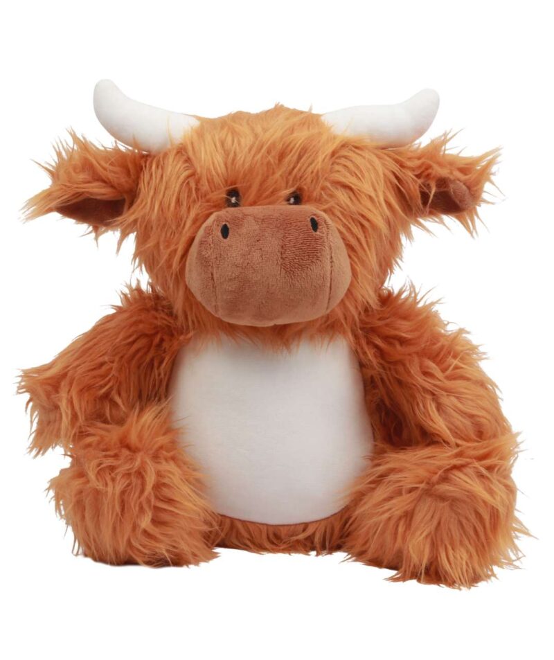 mm565-brown-a1 Mumbles HIGHLAND ZIPPIE COW - καφέ