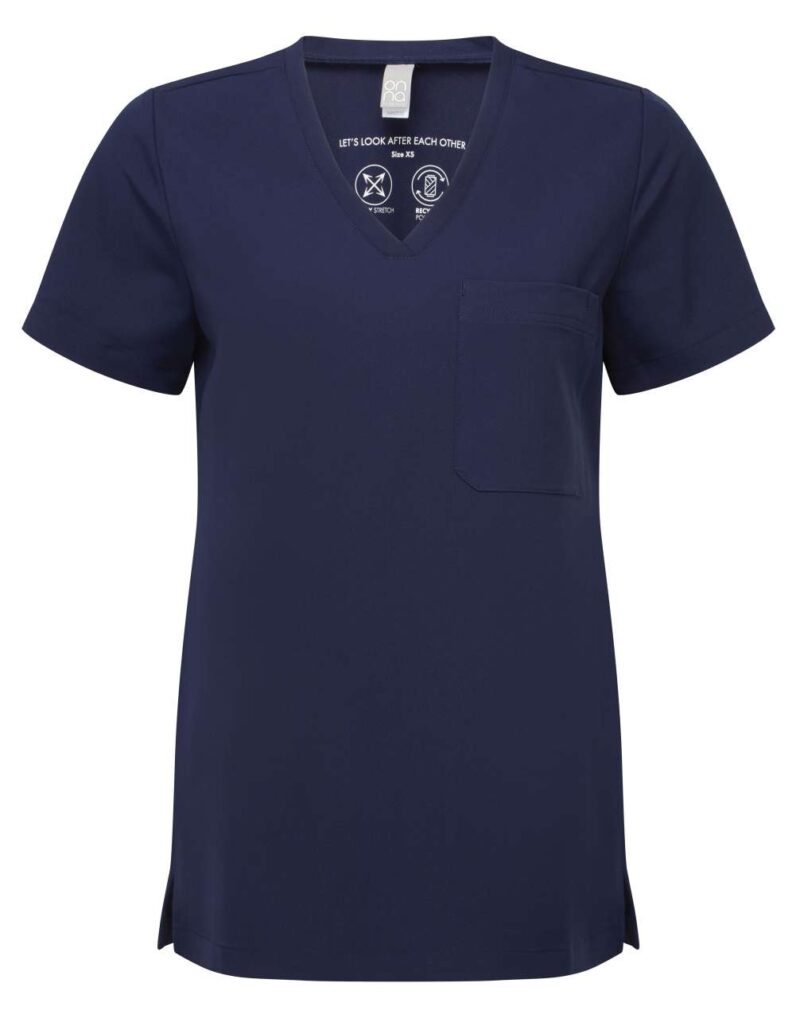 nn300-action_navy-a1 'ONNA-STRETCH' WOMEN’S LIMITLESS TUNIC - Action Navy