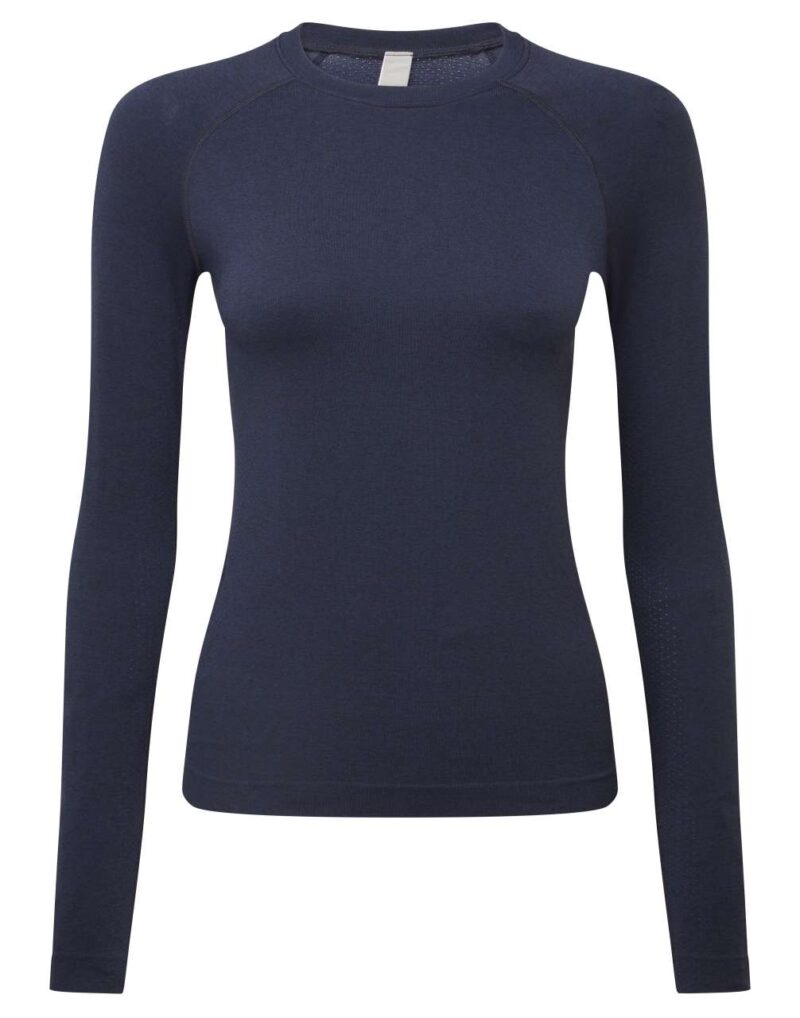 nn370-navy_heather-a1 Onna UNSTOPPABLE WOMEN FRESH UNDERSCRUB BASELAYER - 50% Recycled Nylon/30% Nylon/20% Polyester