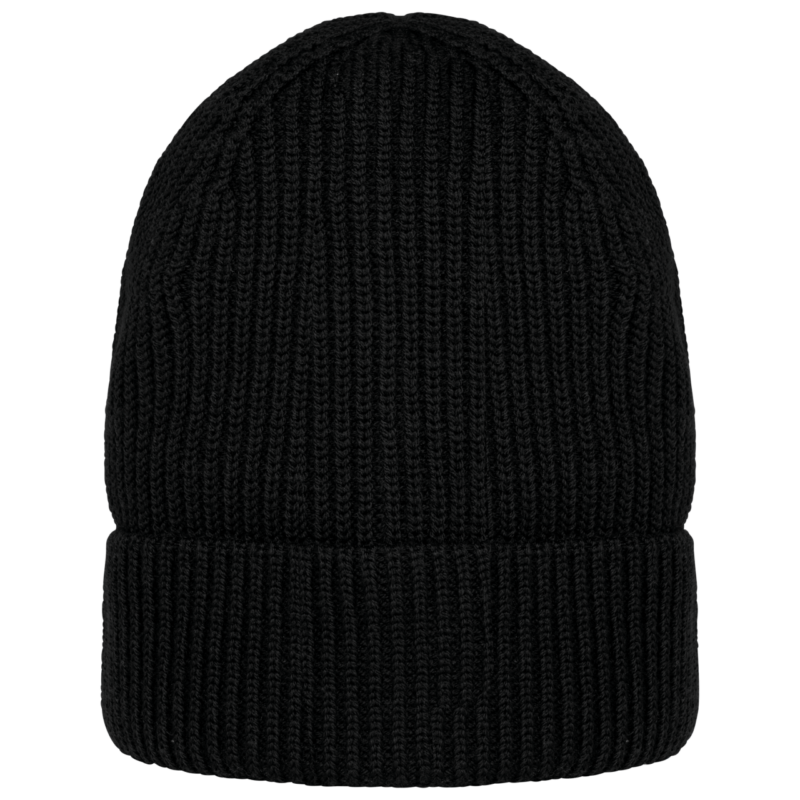 Native Spirit ECO-FRIENDLY UNISEX MERINO WOOL BEANIE - Μαύρο