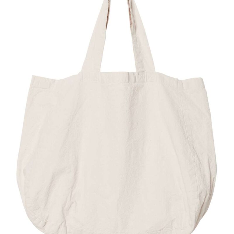 ns122-ivory-a1 Native Spirit ECO-FRIENDLY SHOPPING LINEN BAG - Ivory