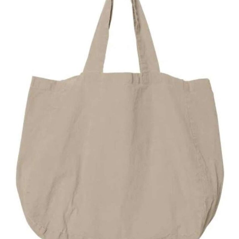 ns122-wet_sand-a1 Native Spirit ECO-FRIENDLY SHOPPING LINEN BAG - Wet Sand