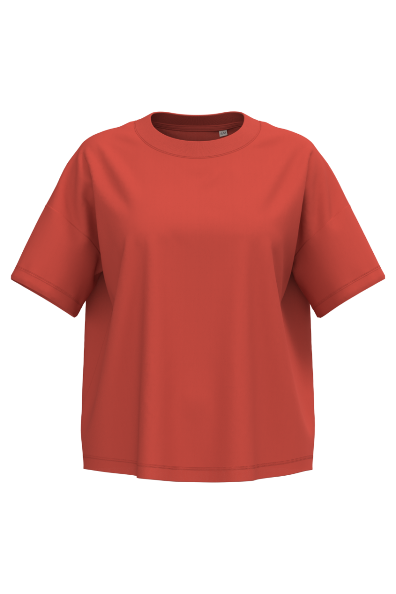 ns313-paprika-a1 Native Spirit LADIES’ T-SHIRT OVERSIZED ECO-FRIENDLY - Paprika