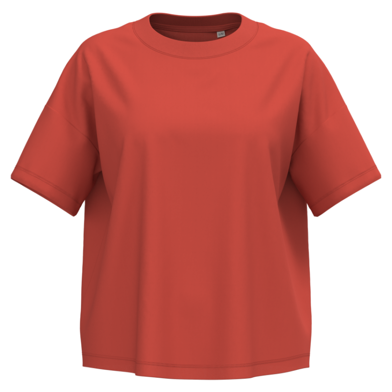 ns313-paprika-a1 Native Spirit LADIES’ T-SHIRT OVERSIZED ECO-FRIENDLY - Paprika