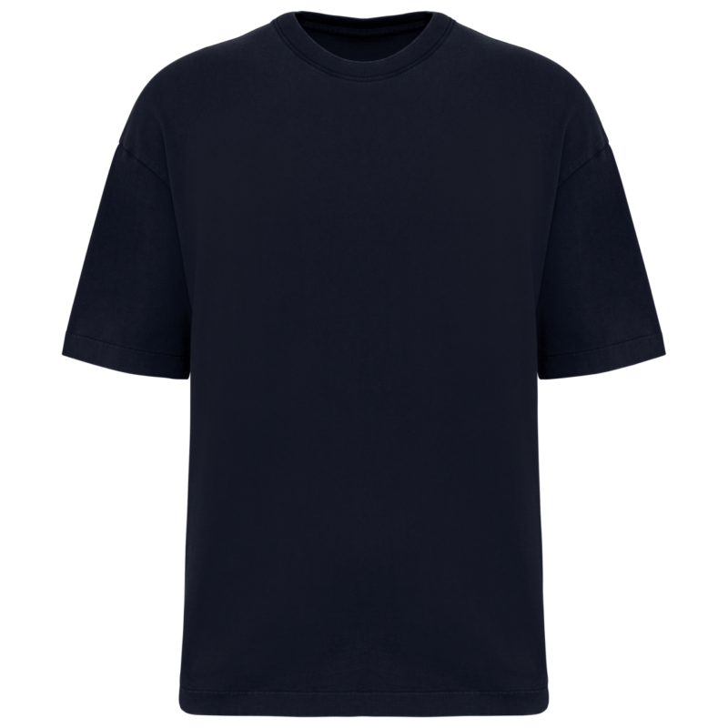 ns326-washed_navy_blue-a1 Native Spirit Ανδρικό T-SHIRT OVERSIZED με εφέ ξεβαμμένου - Washed Navy Blue