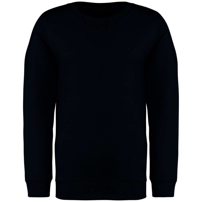 ns403-black-a1 Native Spirit Παιδικό SWEATSHIRT Στρογγυλή Λαιμόκοψη ECO-FRIENDLY - Μαύρο
