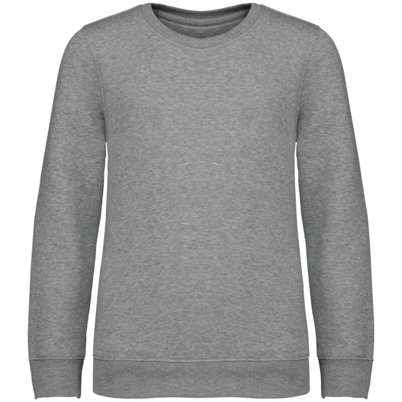 ns403-moon_grey_heather-a1 Native Spirit Παιδικό SWEATSHIRT Στρογγυλή Λαιμόκοψη ECO-FRIENDLY - Moon Grey Heather