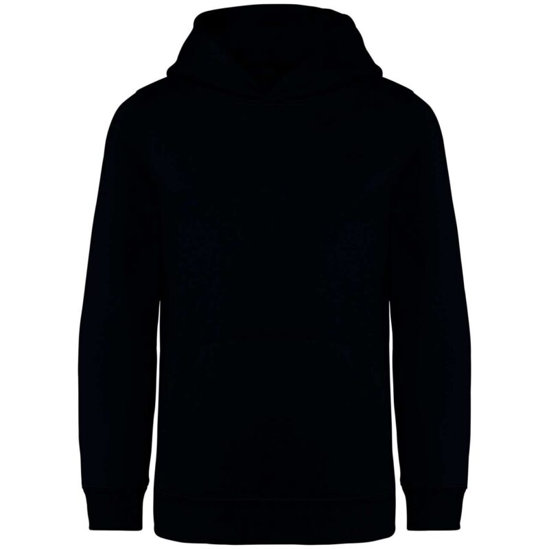 ns404-black-a1 Native Spirit KIDS HOODED SWEATSHIRT - Μαύρο