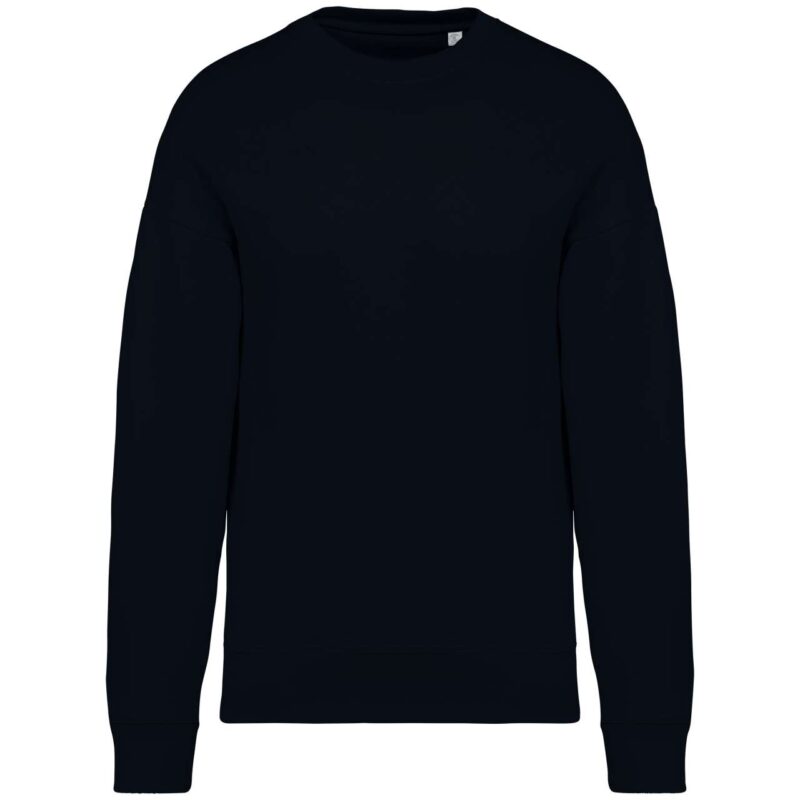 ns407-black-a1 Native Spirit UNISEX OVERSIZED SWEATSHIRT με CREW NECK, ECO-FRIENDLY - Μαύρο