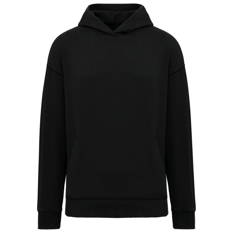 Native Spirit SWEATSHIRT OVERSIZE UNISEX με WASHED EFFECT και HOODED - Washed Black