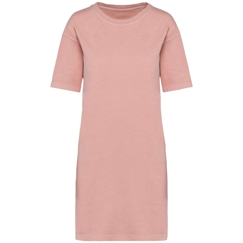 ns5000-washed_petal_rose-a1 Native Spirit T-SHIRT DRESS - Washed Petal Rose