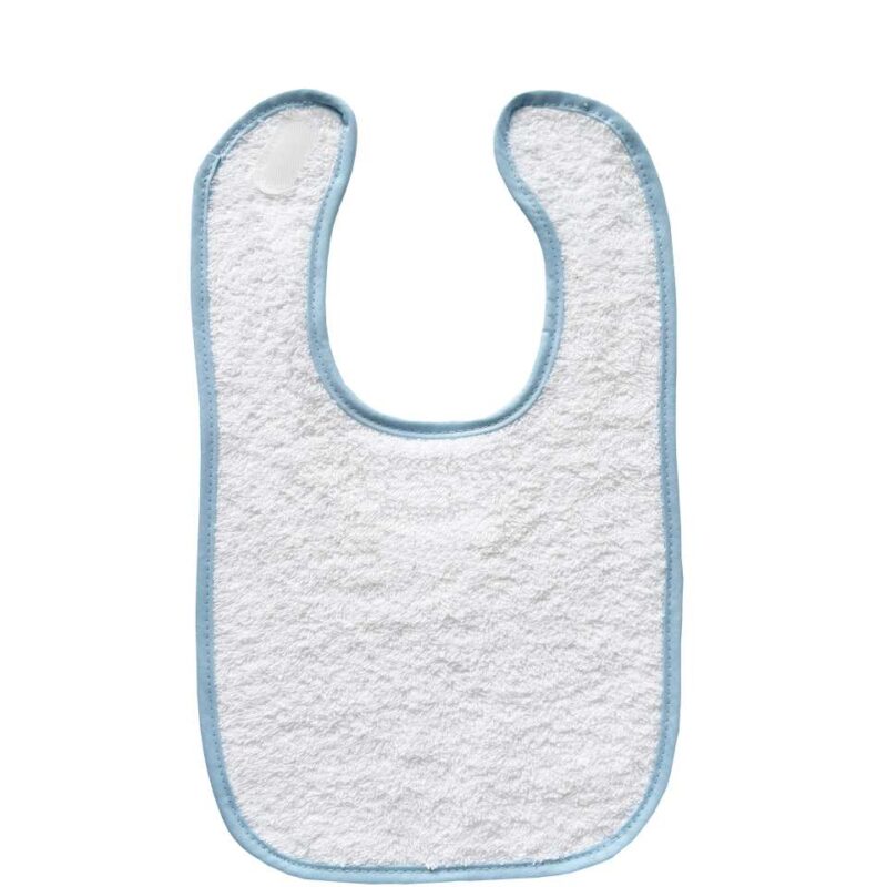 olbb360-whitelight_blue-a1 OLIMA BABY BIB TERRY` - White/Light Blue