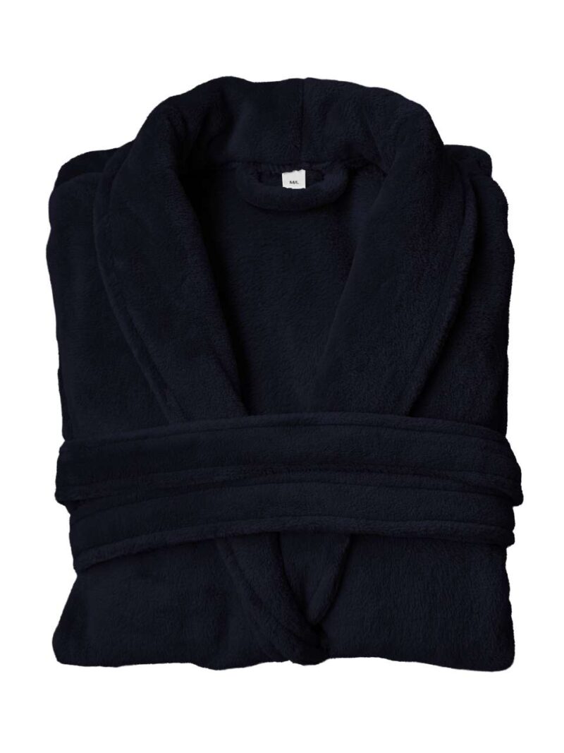 olcb2600-midnight-a1 Unisex BATHROBE CORAL OLIMA - Midnight