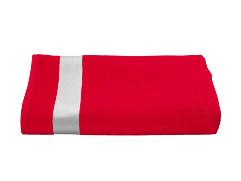 OLIMA VELOUR BEACH TOWEL - Κόκκινο