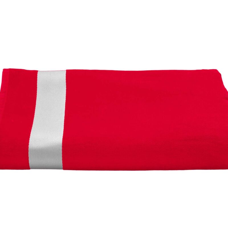 OLIMA VELOUR BEACH TOWEL - Κόκκινο