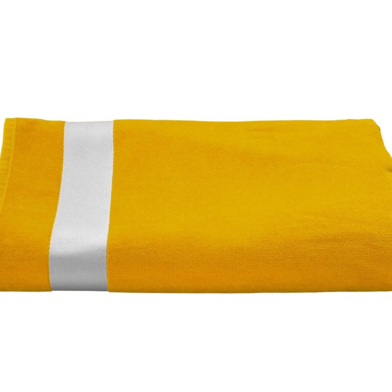 OLIMA VELOUR BEACH TOWEL - Ηλίανθος