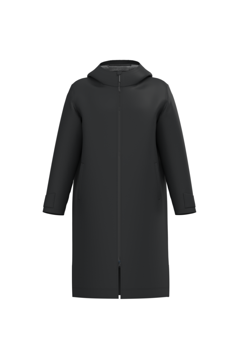 pa245-black-a1 Proact UNISEX SHERPA-LINED LONG PARKA - Μαύρο