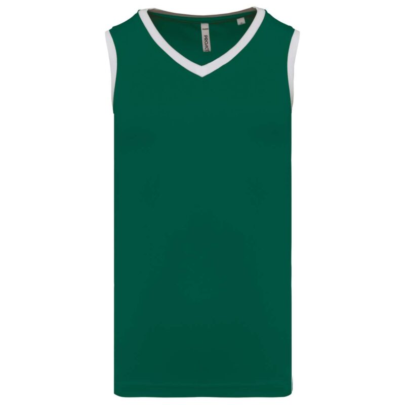 pa4050-dark_greenwhite-a1 Proact Ανδρική Φανέλα Μπάσκετ - Dark Green/White