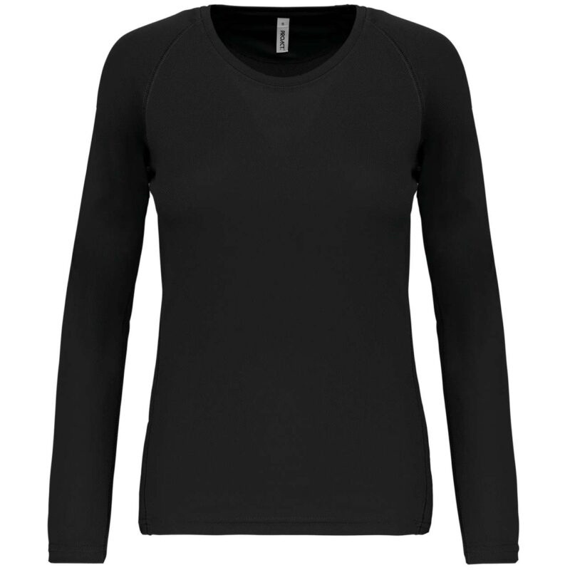 pa444-black-a1 Proact LADIES' T-SHIRT SPORTS LONG-SLEEVED - Μαύρο