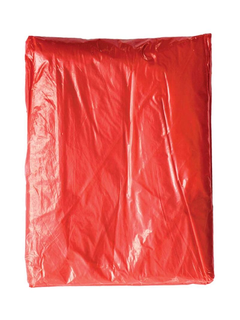 poncho-red-a1 Korntex DISPOSABLE RAINING PONCHO "SUMATRA" - Κόκκινο