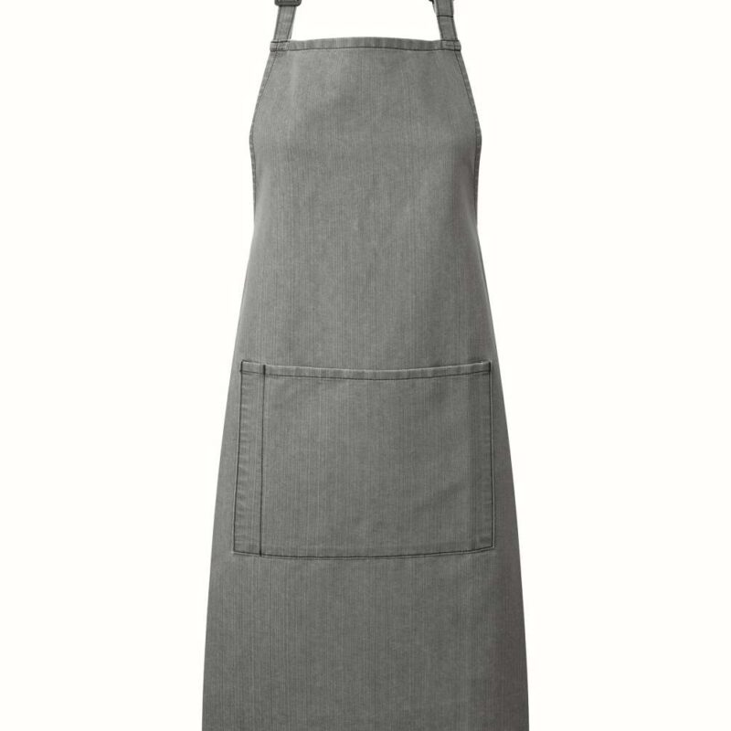 pr154-grey_denim-a1 Premier 'COLLECTION COLOURS' WITH APRON BIB POCKET - Γκρι Τζιν