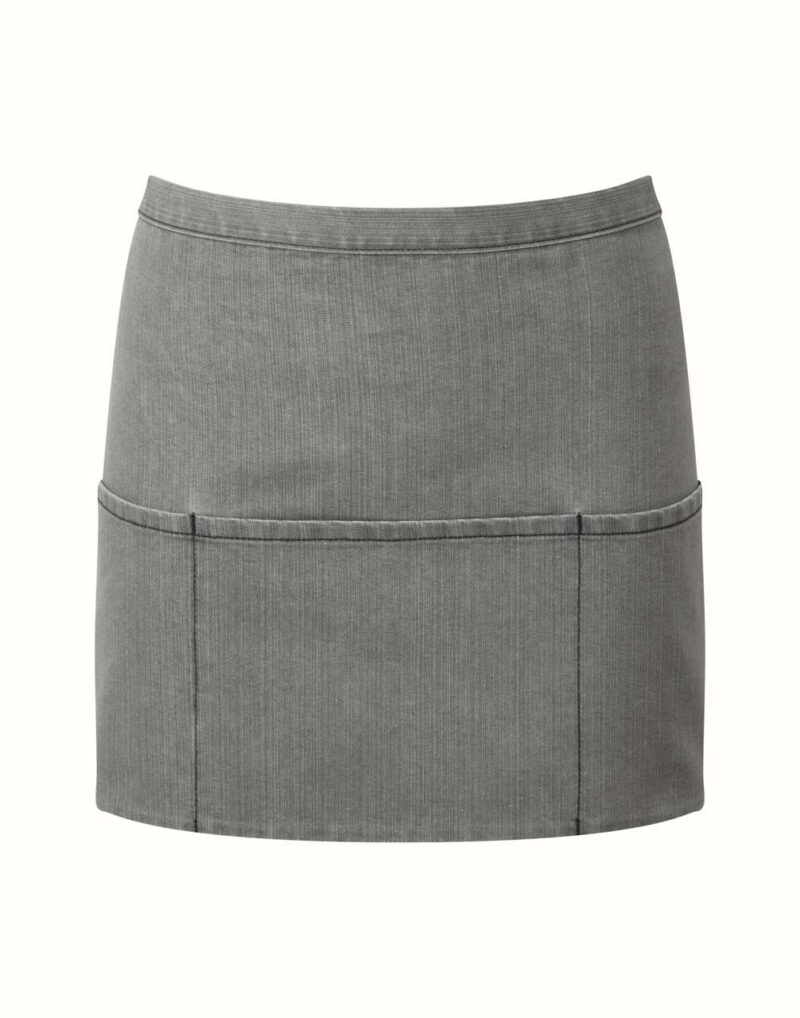 pr155-grey_denim-a1 Premier COLOURS COLLECTION’ THREE POCKET APRON - Γκρι Τζιν