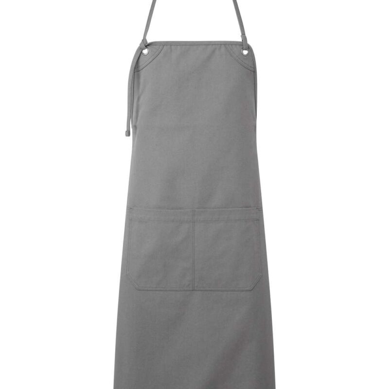 pr181-dark_grey-a1 Premier 'ARTISAN'S CHOICE' DOUBLE POCKET CANVAS APRON - Σκούρο Γκρι