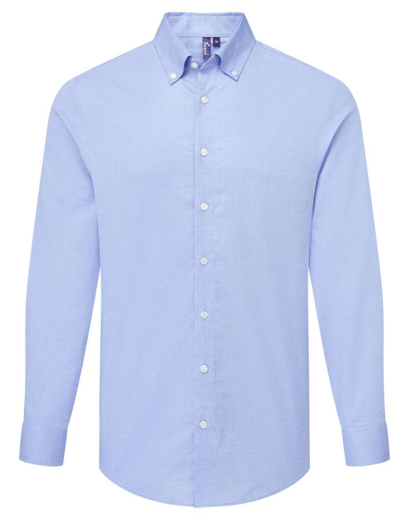 pr284-oxford_blue-a1 Premier SUPREME’ OXFORD MEN’S LONG SLEEVE SHIRT - Μπλε της Οξφόρδης