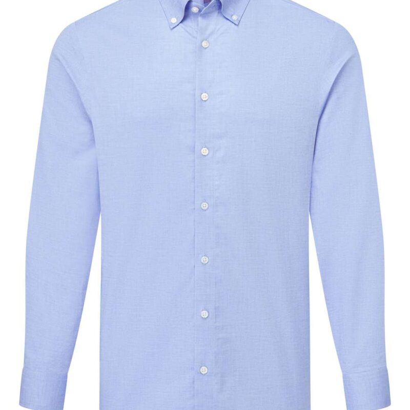 pr284-oxford_blue-a1 Premier SUPREME’ OXFORD MEN’S LONG SLEEVE SHIRT - Μπλε της Οξφόρδης