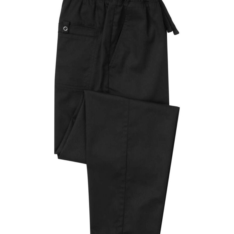Premier CHEF'S RECYCLED CARGO TROUSER - Μαύρο