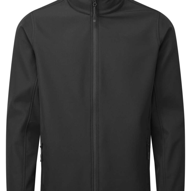 pr810-black-a1 Premier MEN’S WINDCHECKER® PRINTABLE & RECYCLED SOFTSHELL JACKET - Μαύρο