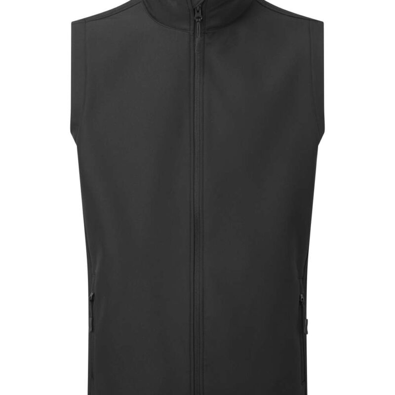 pr814-black-a1 Premier MEN’S WINDCHECKER® PRINTABLE & RECYCLED SOFTSHELL GILET - Μαύρο