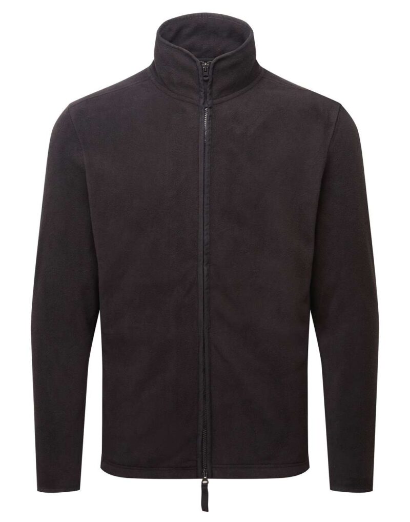 pr823-black_black-a1 Premier MEN FLEECE JACKET 'ARTISAN' - Μαύρο/Μαύρο
