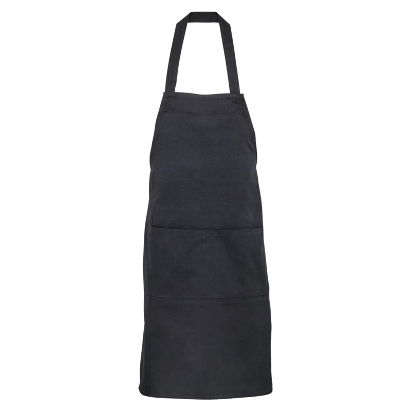 so03569-black-a1 SOL'S GAMMA - BIB APRON WITH POCKETS - Μαύρο