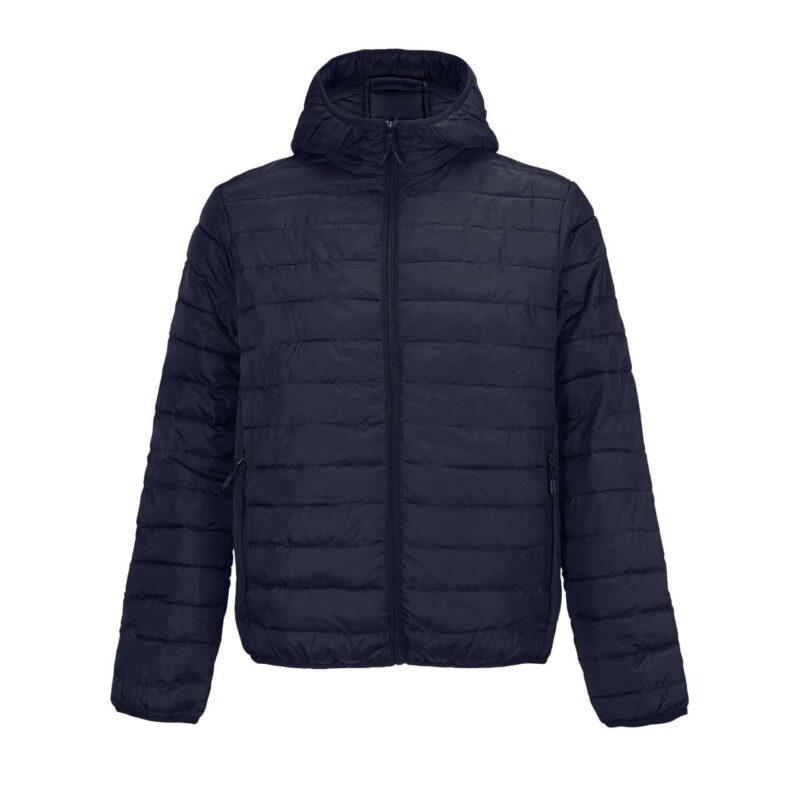 so04444-french_navy-a1 LIGHTWEIGHT STREAM HOODED PADDED - SOL'S HOODED MEN JACKET - Γαλλικό ναυτικό