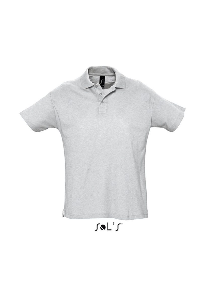 so11342-ash-a SUMMER SHIRT II - SOL'S MEN POLO - 98% Βαμβάκι/2% Βισκόζη
