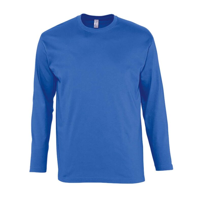 so11420-royal_blue-a1 SOL'S T-SHIRT MONARCH ΑΝΔΡΙΚΟ ΜΑΚΡΥΜΑΝΙΚΟ ΜΕ ΣΤΡΟΓΓΥΛΗ ΛΑΙΜΟΚΟΨΗ - Βασιλικό μπλε