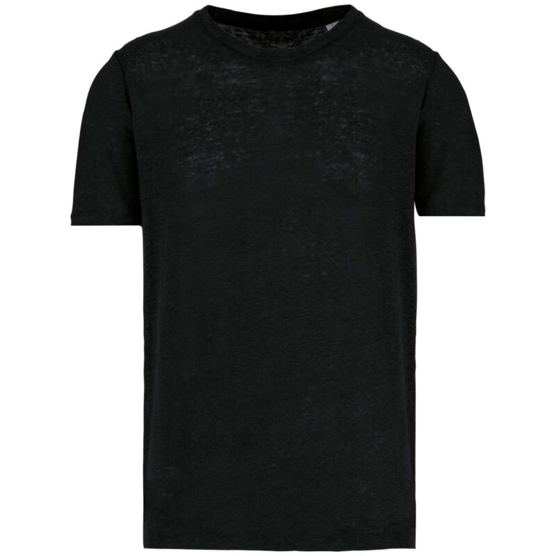 sp320-black-a1 Spasso T-SHIRT LINEN MEN - Μαύρο